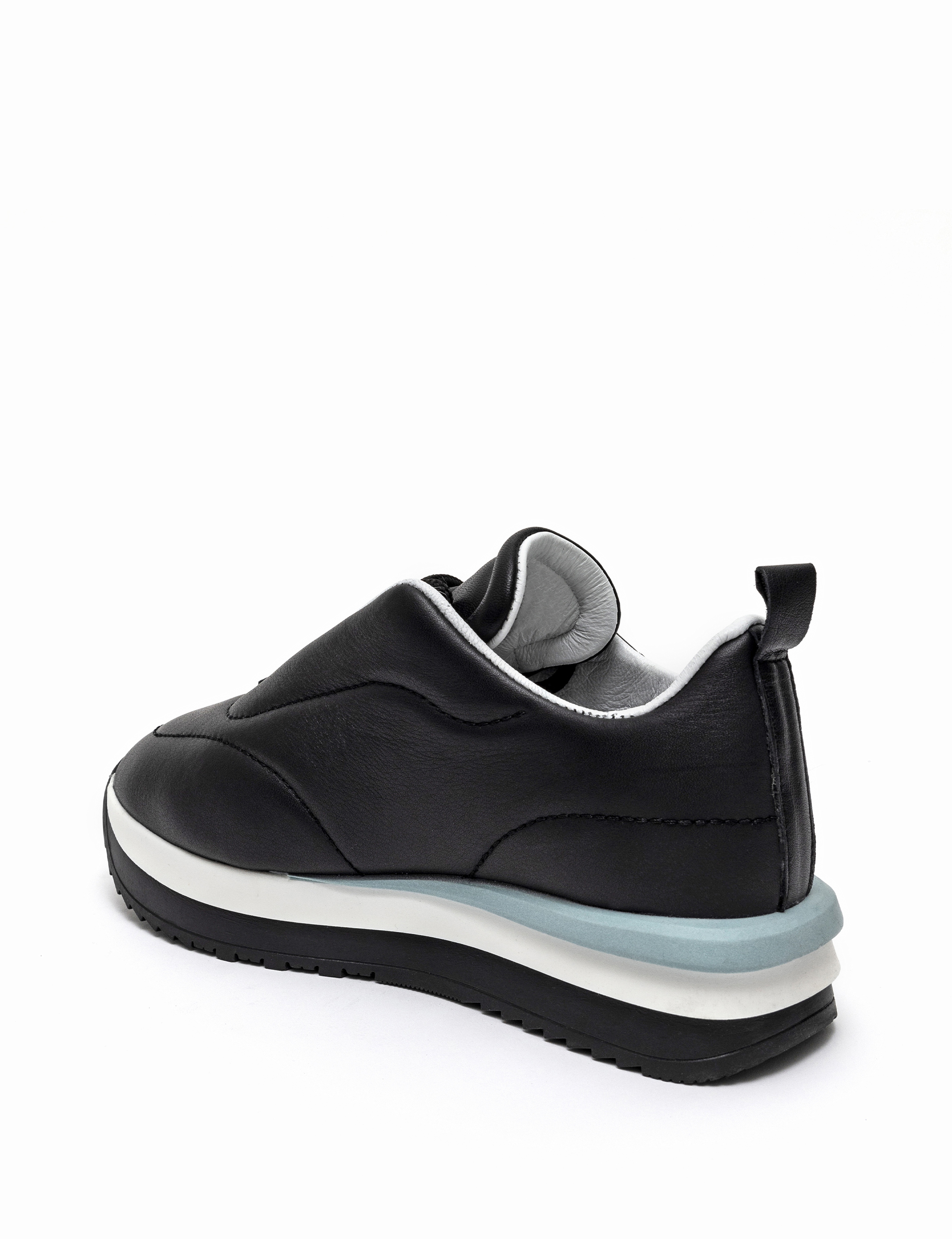 Siyah Deri Sneaker