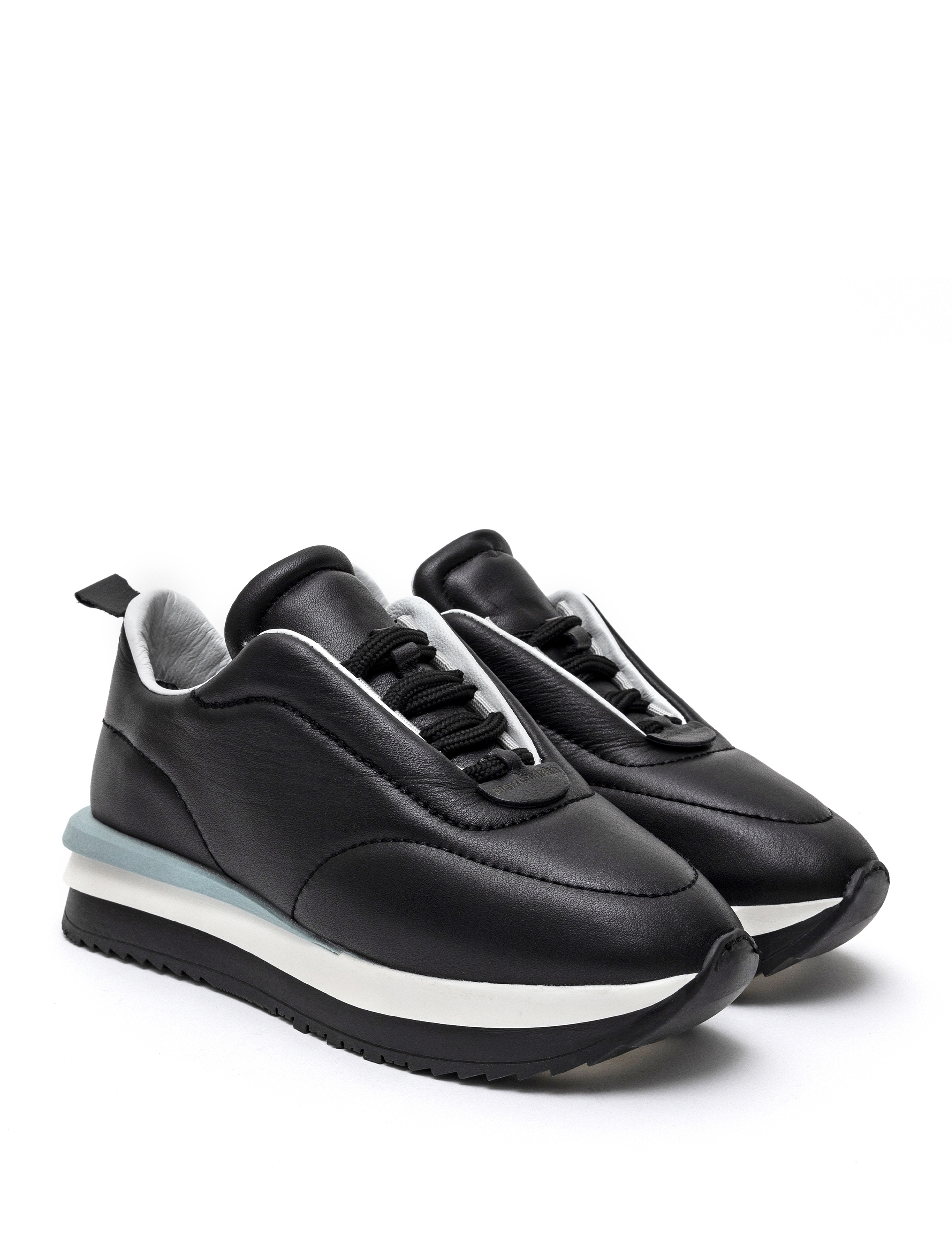 Siyah Deri Sneaker - Image 2