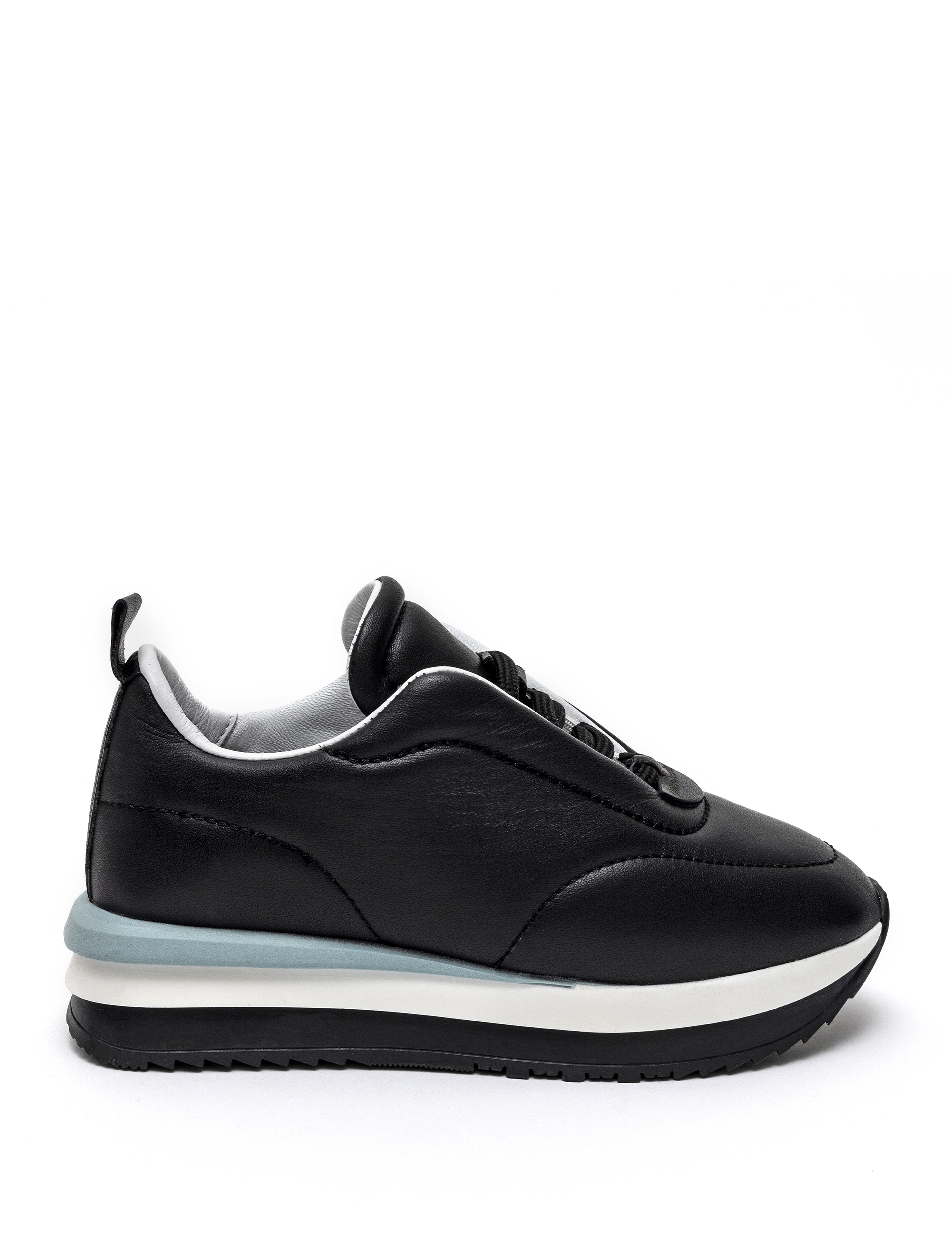 Siyah Deri Sneaker