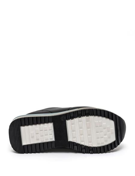 Siyah Deri Sneaker - 50259661002