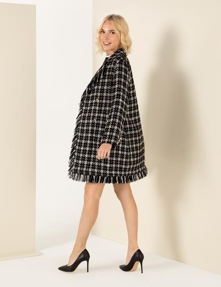 Siyah Kaşe Kaban - 50254895002