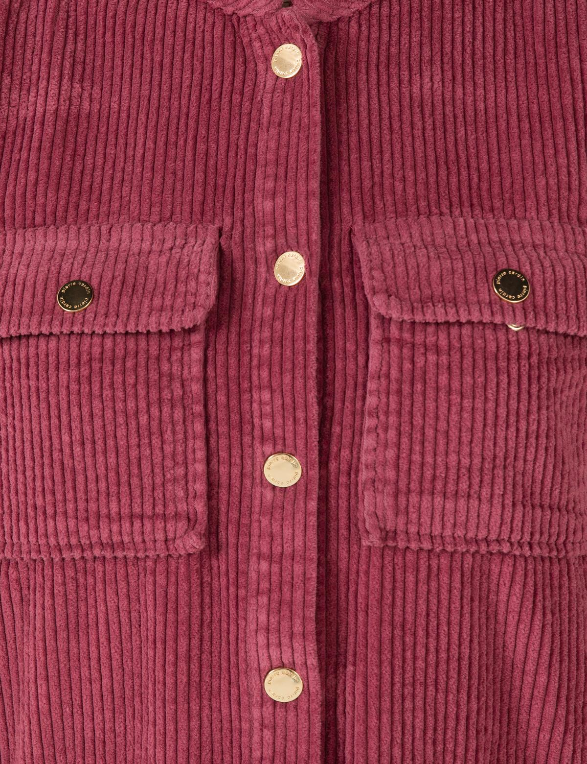 Pembe Kadife Crop Ceket - 50254448003