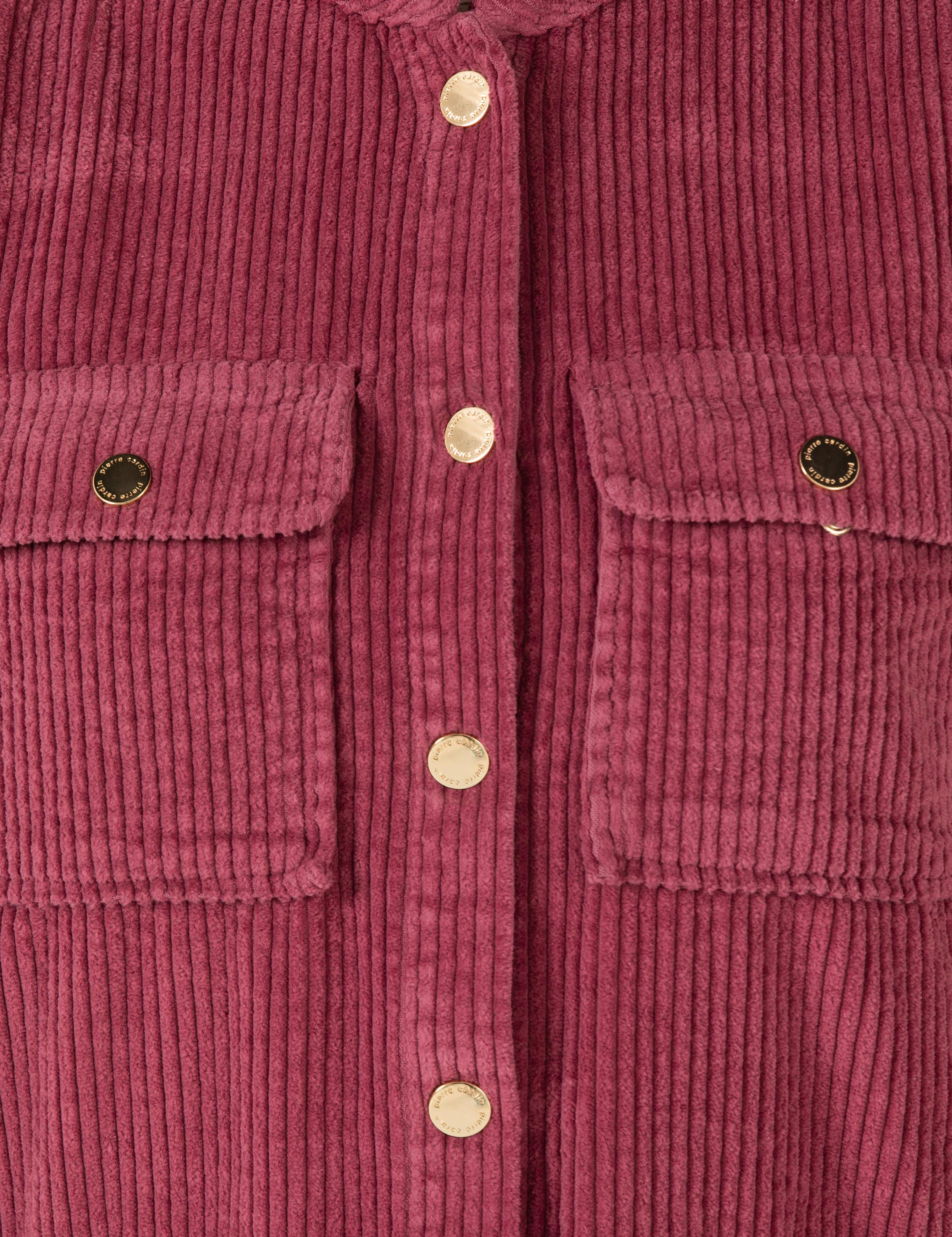 Pembe Kadife Crop Ceket