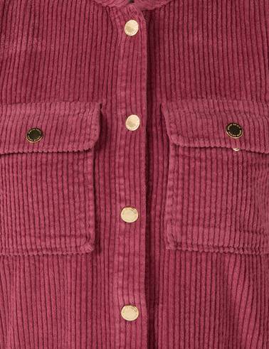 Pembe Kadife Crop Ceket