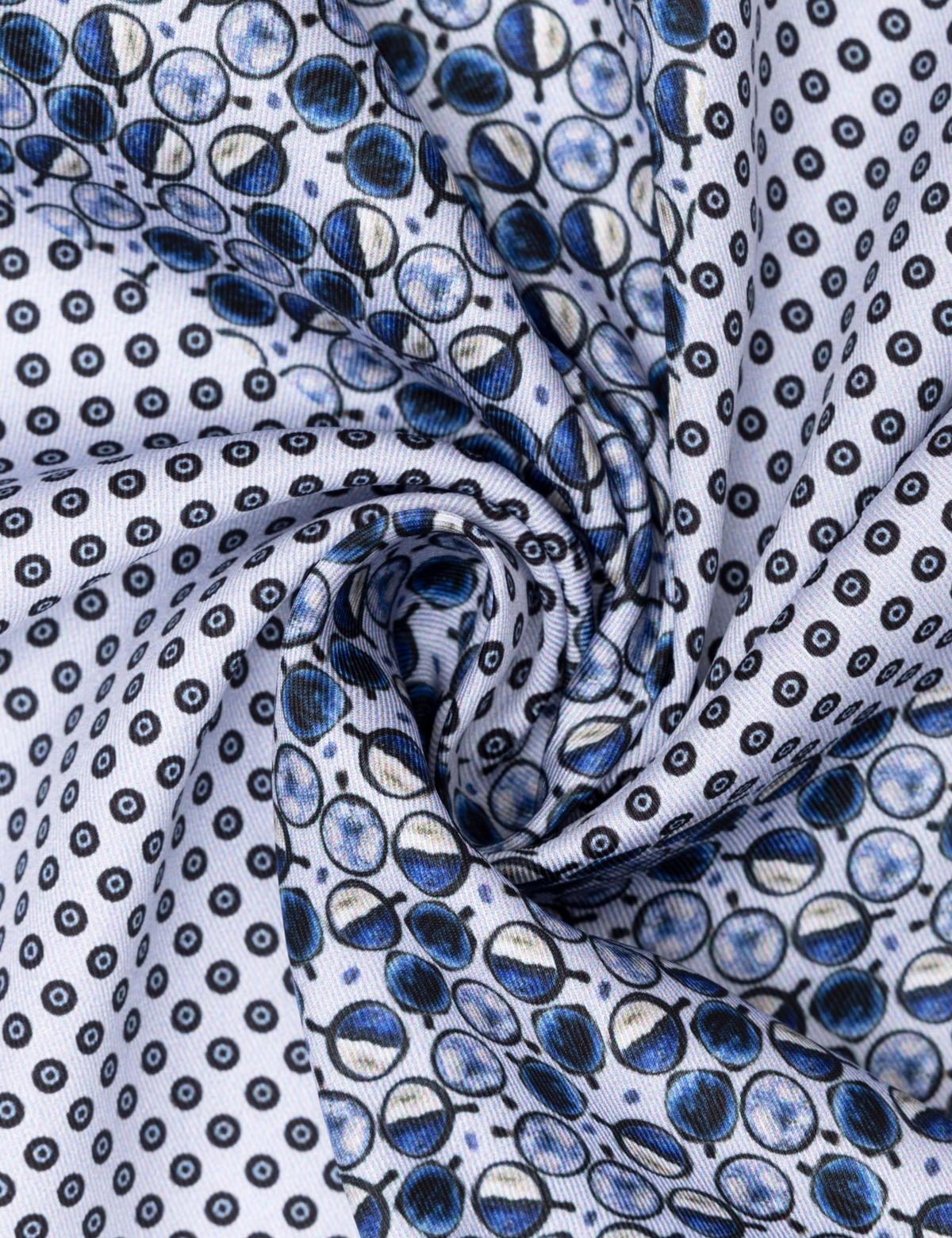 Lacivert Desenli Mendil - 50262236001