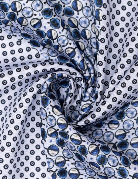 Lacivert Desenli Mendil - 50262236001