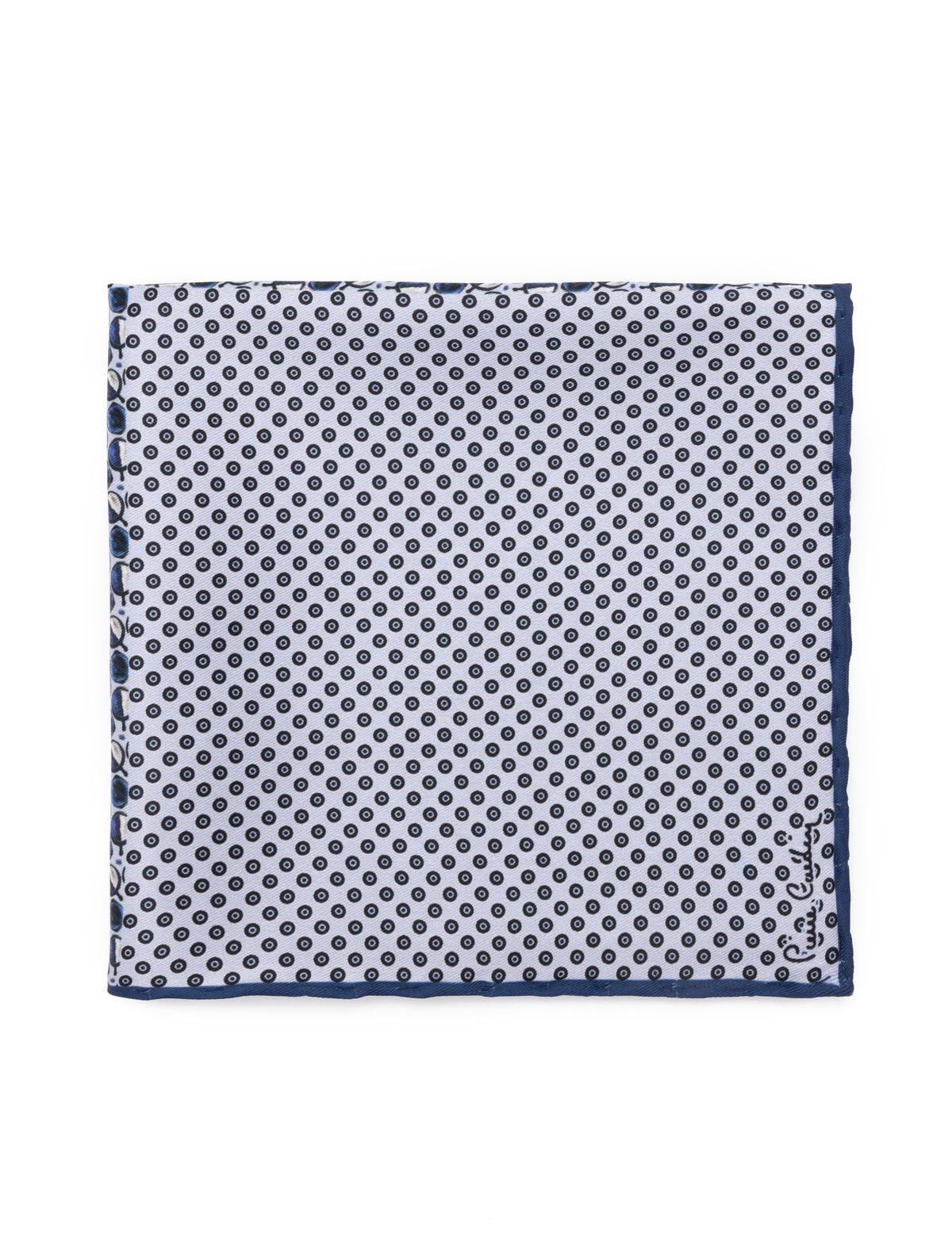 Lacivert Desenli Mendil - 50262236001