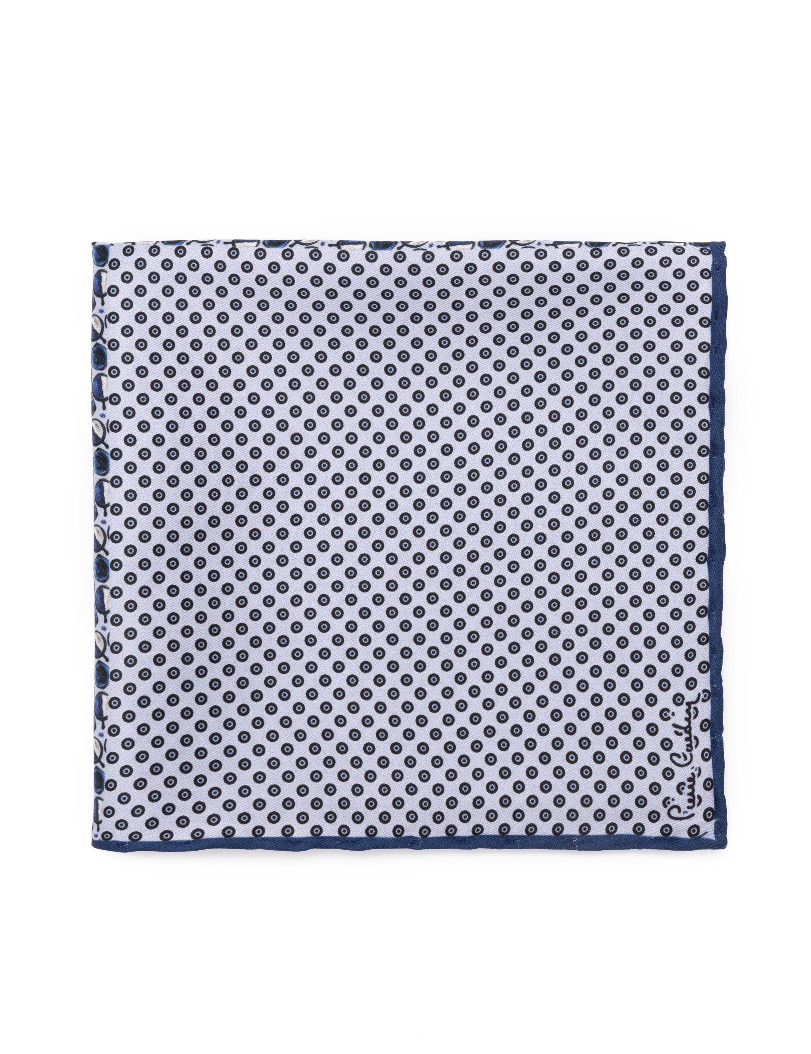 Lacivert Desenli Mendil