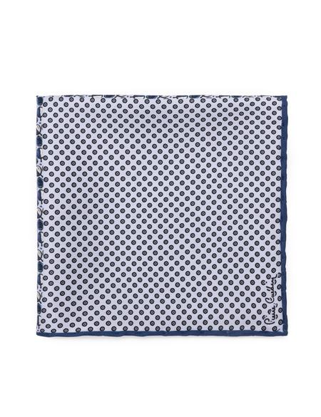 Lacivert Desenli Mendil - 50262236001