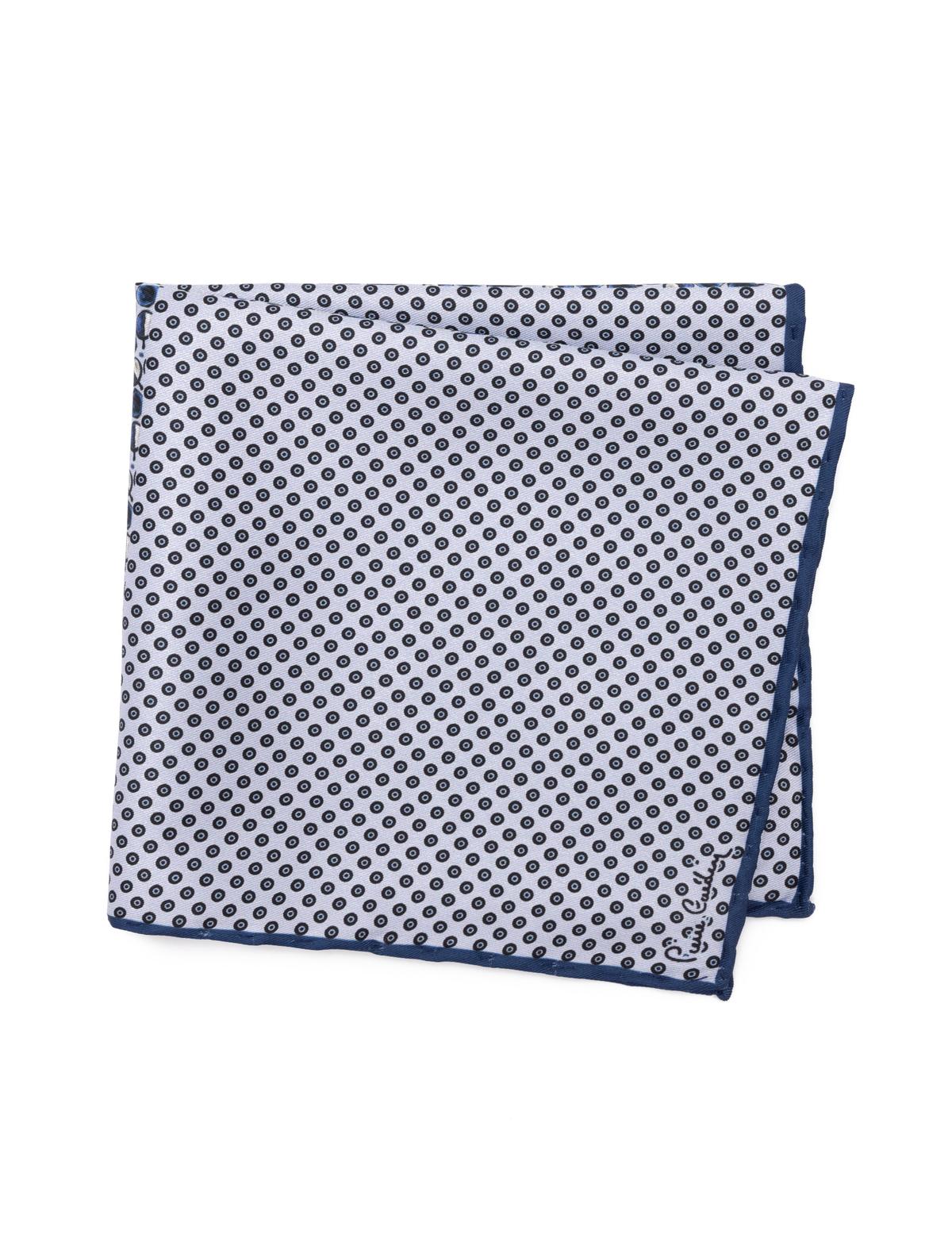 Lacivert Desenli Mendil