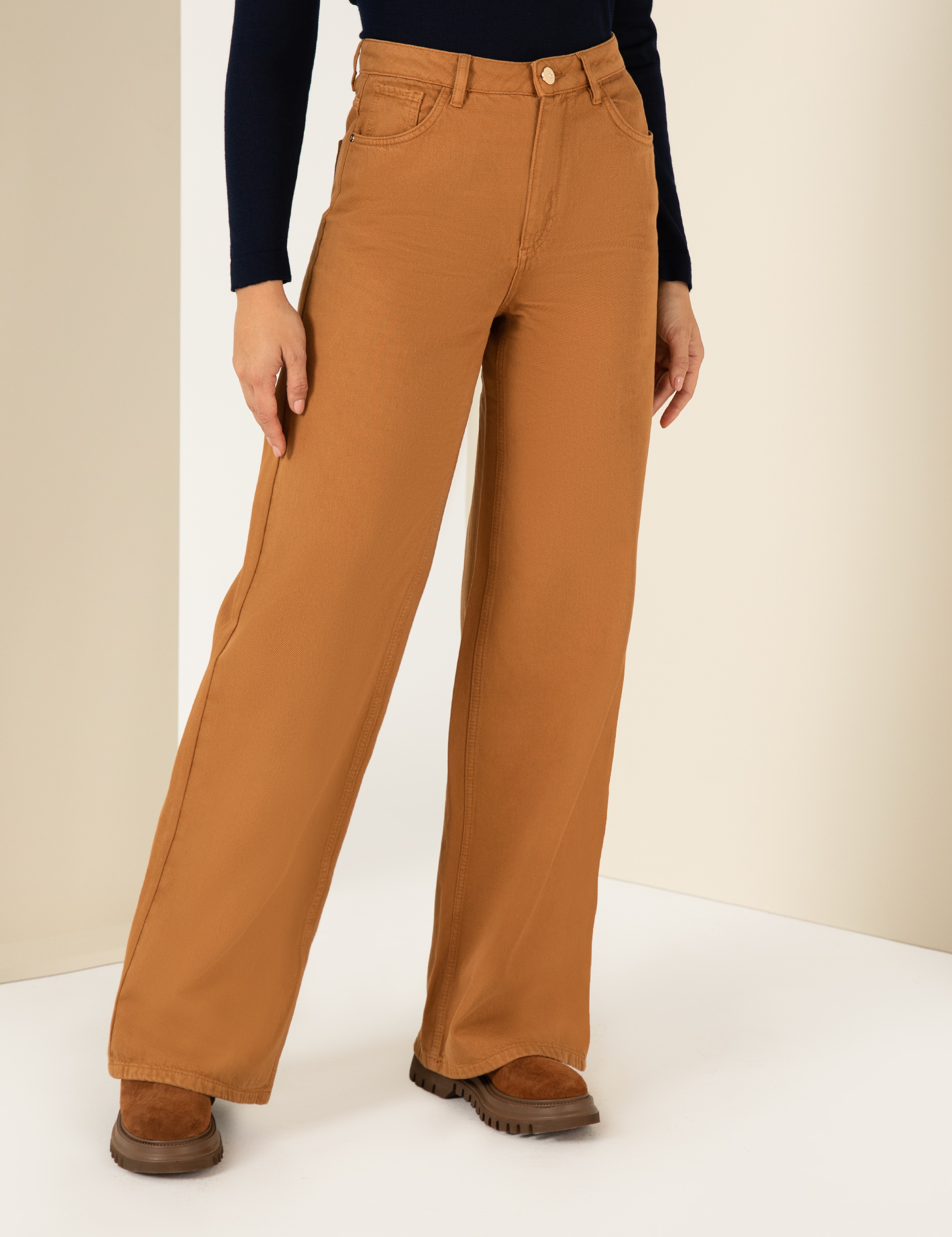 Camel Straight Fit Spor Pantolon - Image 2