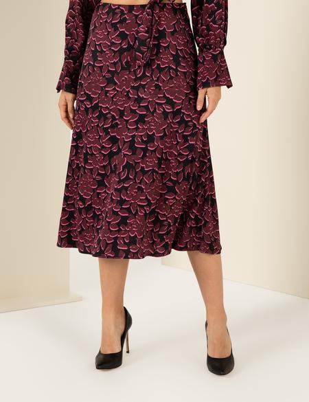 Siyah A Kesim Dokuma Etek - 50253090034