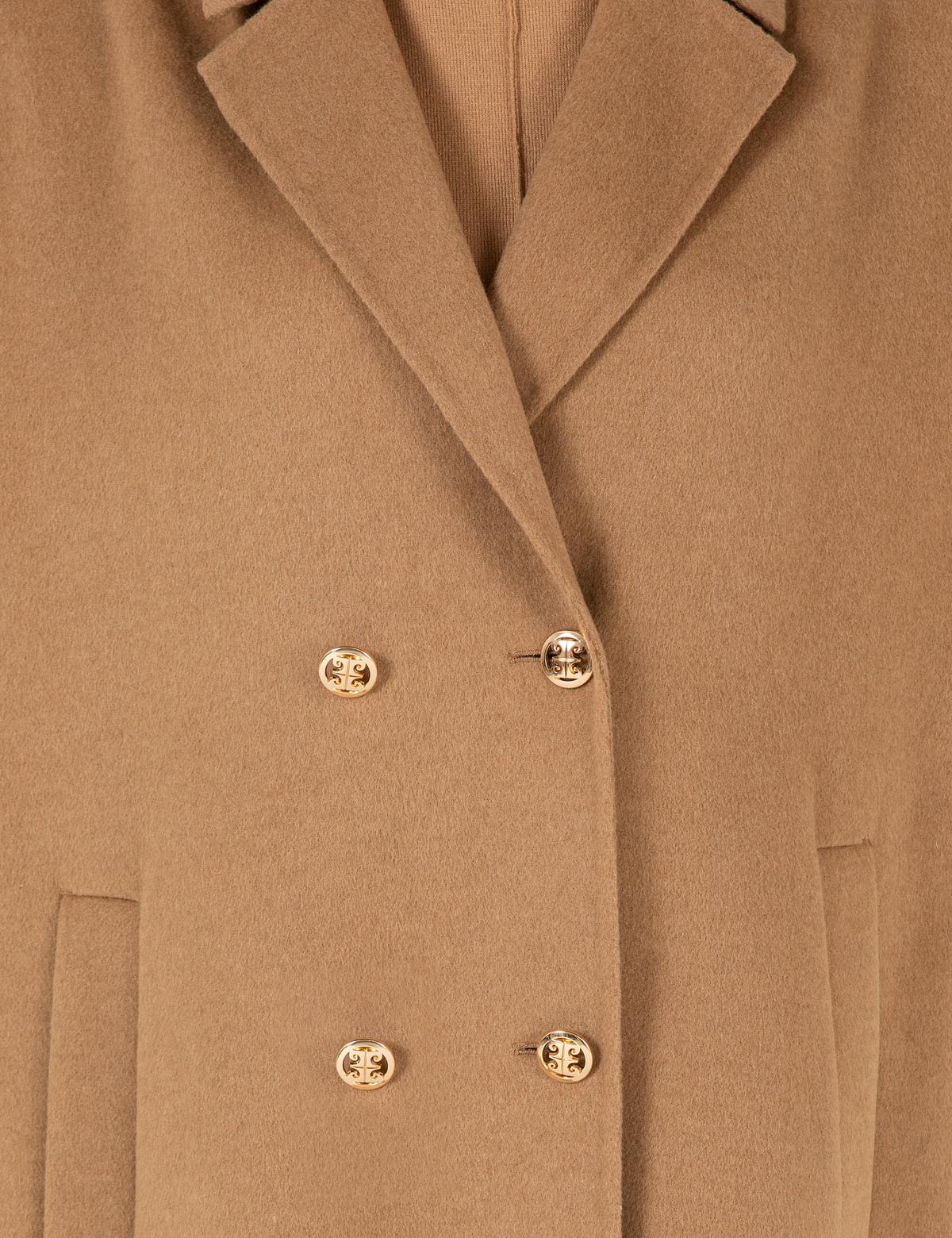 Camel Oversize Kaşe Kaban - 50260558002