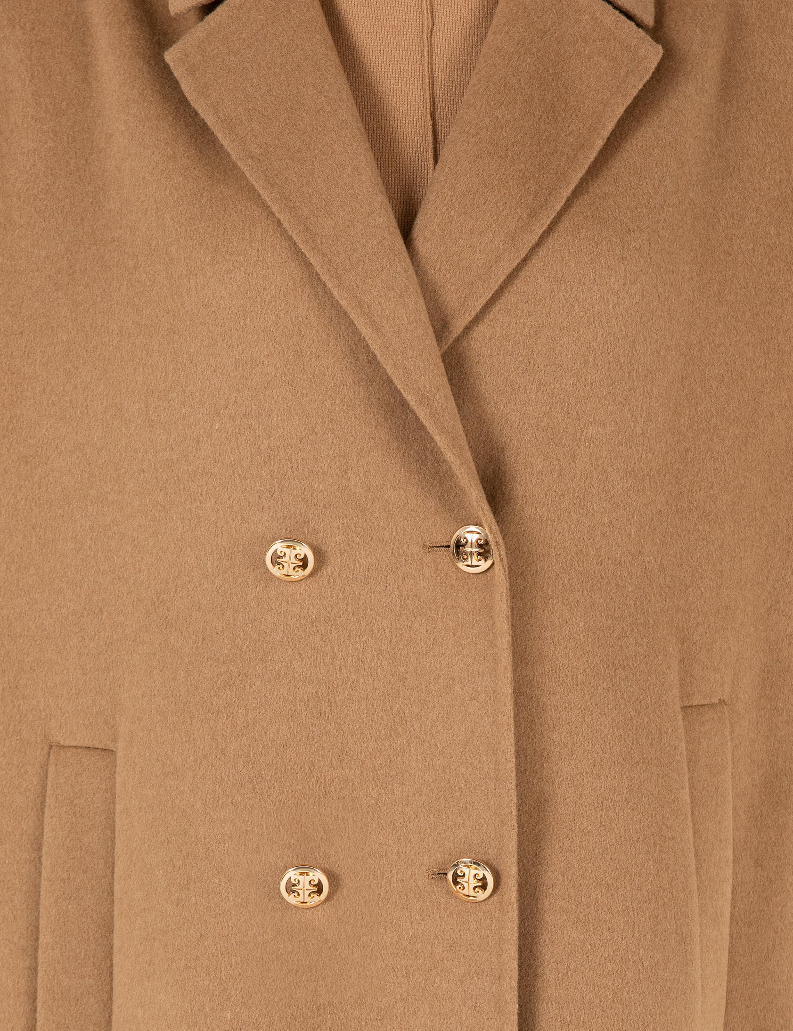 Camel Oversize Kaşe Kaban