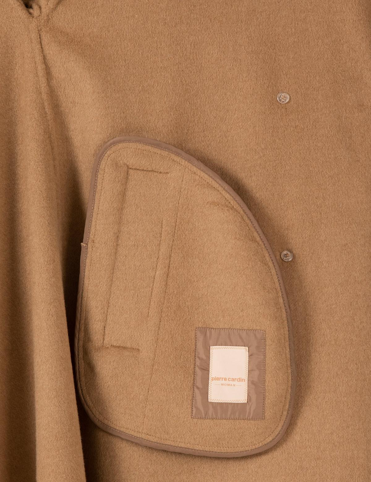 Camel Oversize Kaşe Kaban - 50260558002