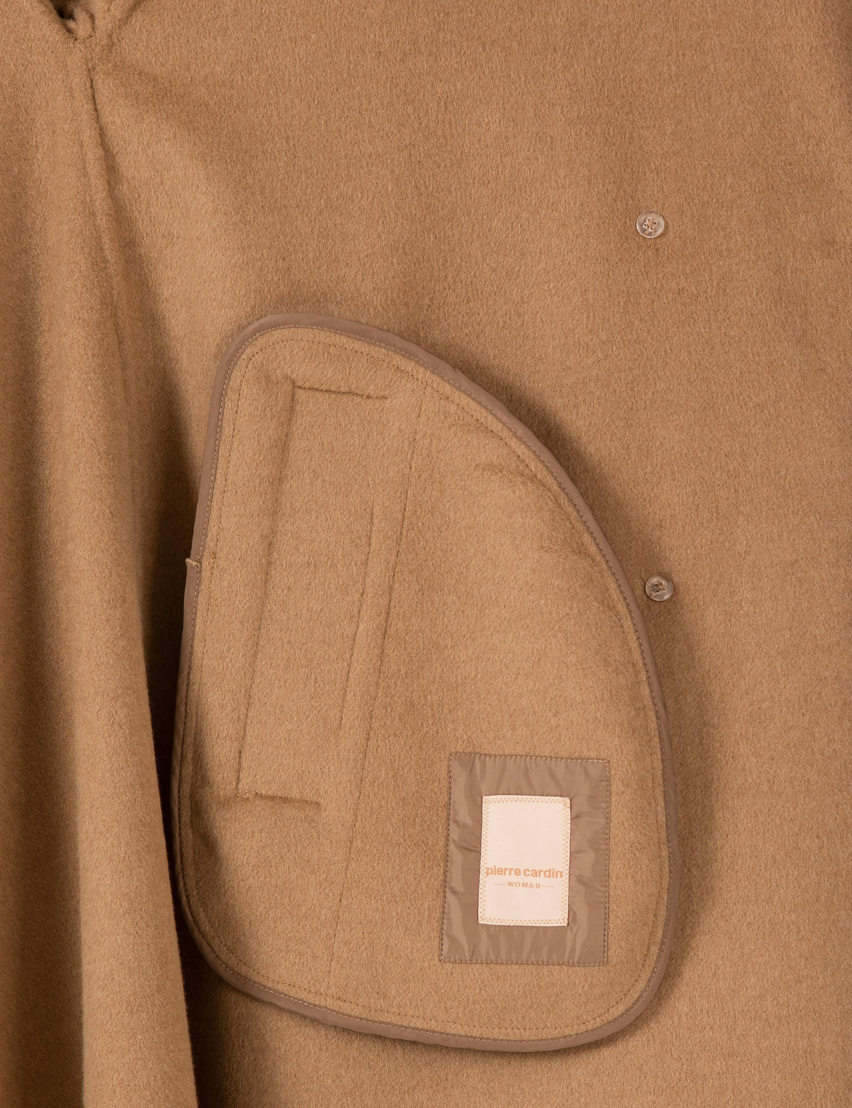 Camel Oversize Kaşe Kaban