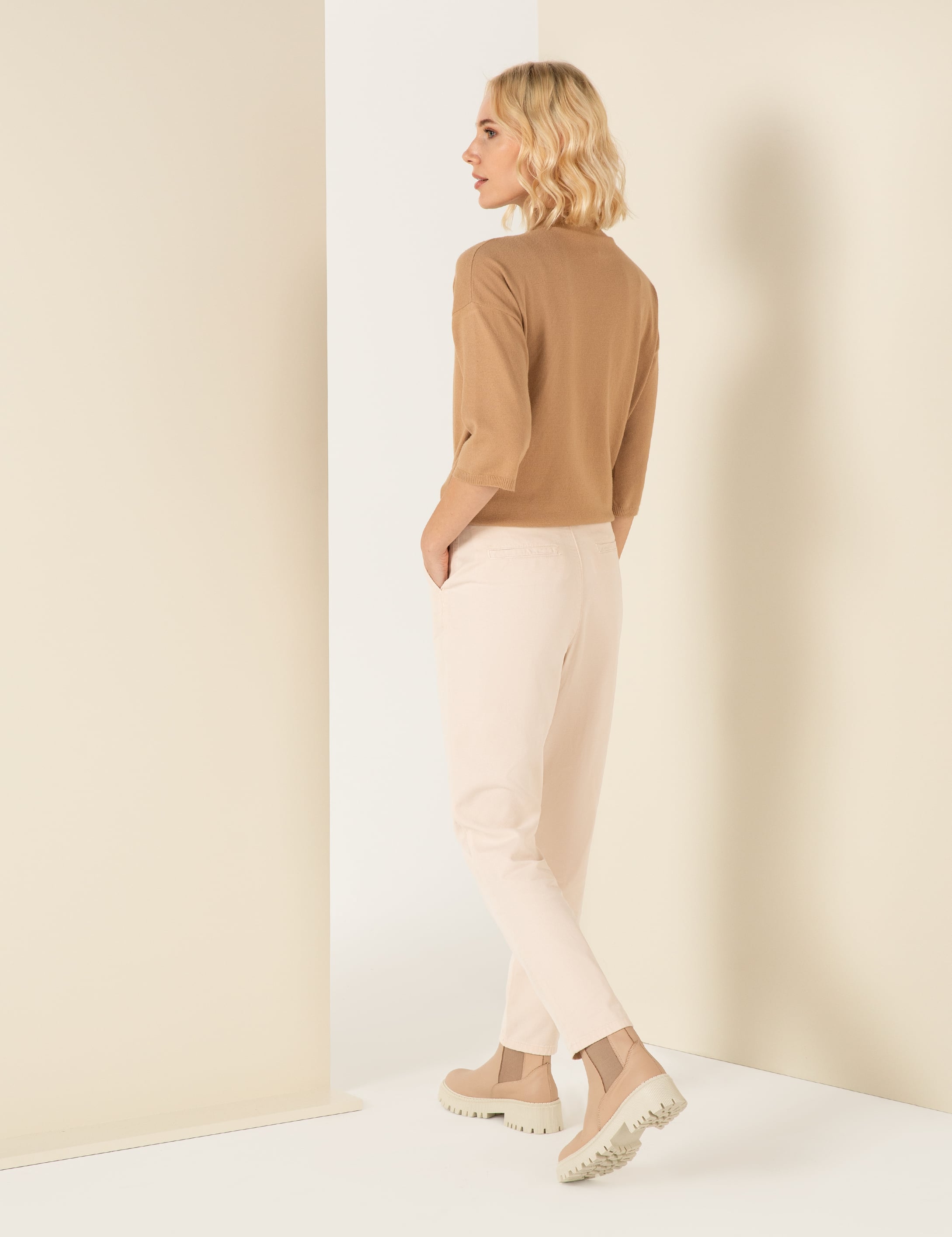 Pierre Cardin Krem Carrot Fit Spor Pantolon görsel 4