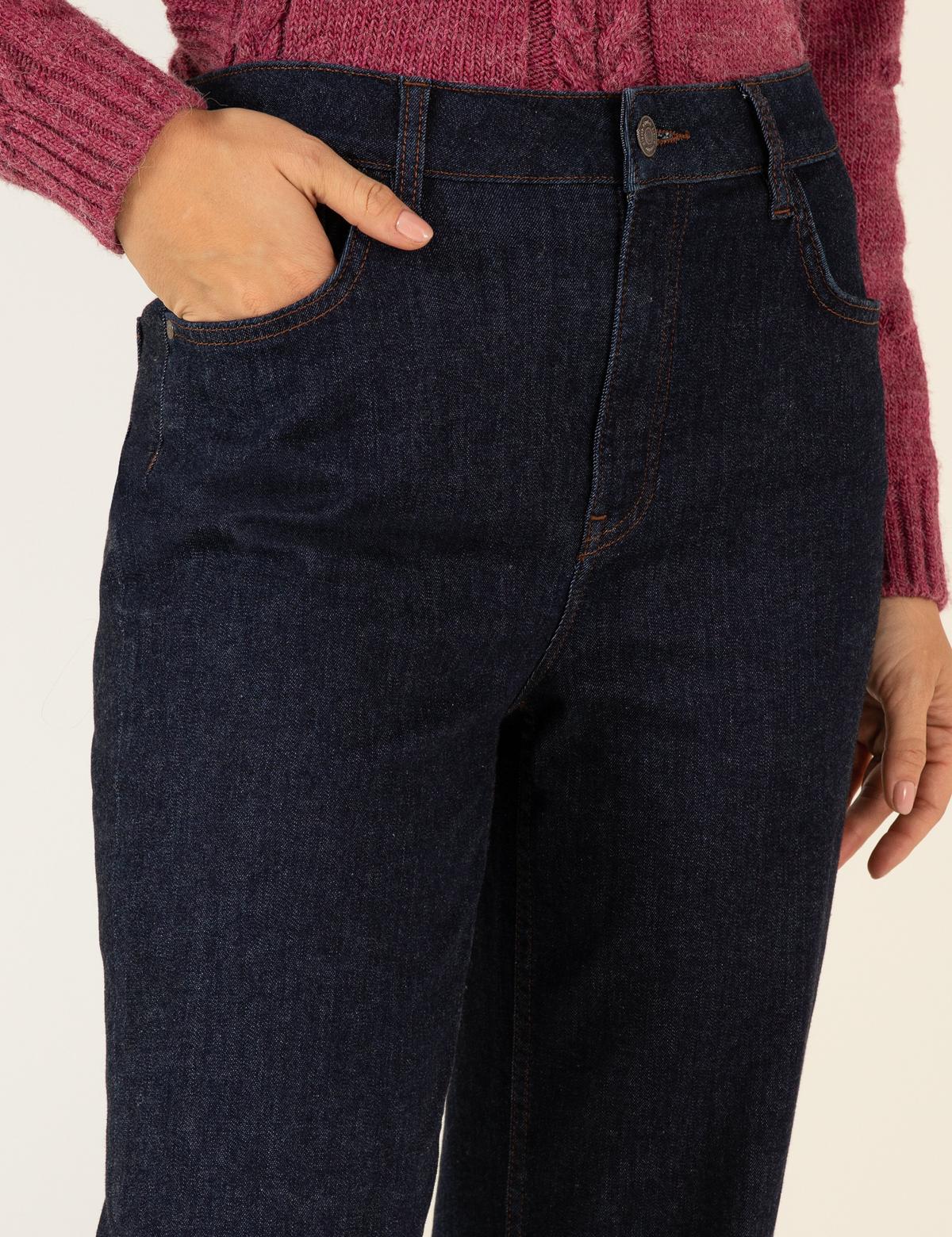 Koyu İndigo Jean Pantolon - 50254166021