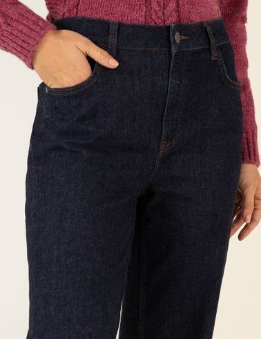 Koyu İndigo Jean Pantolon