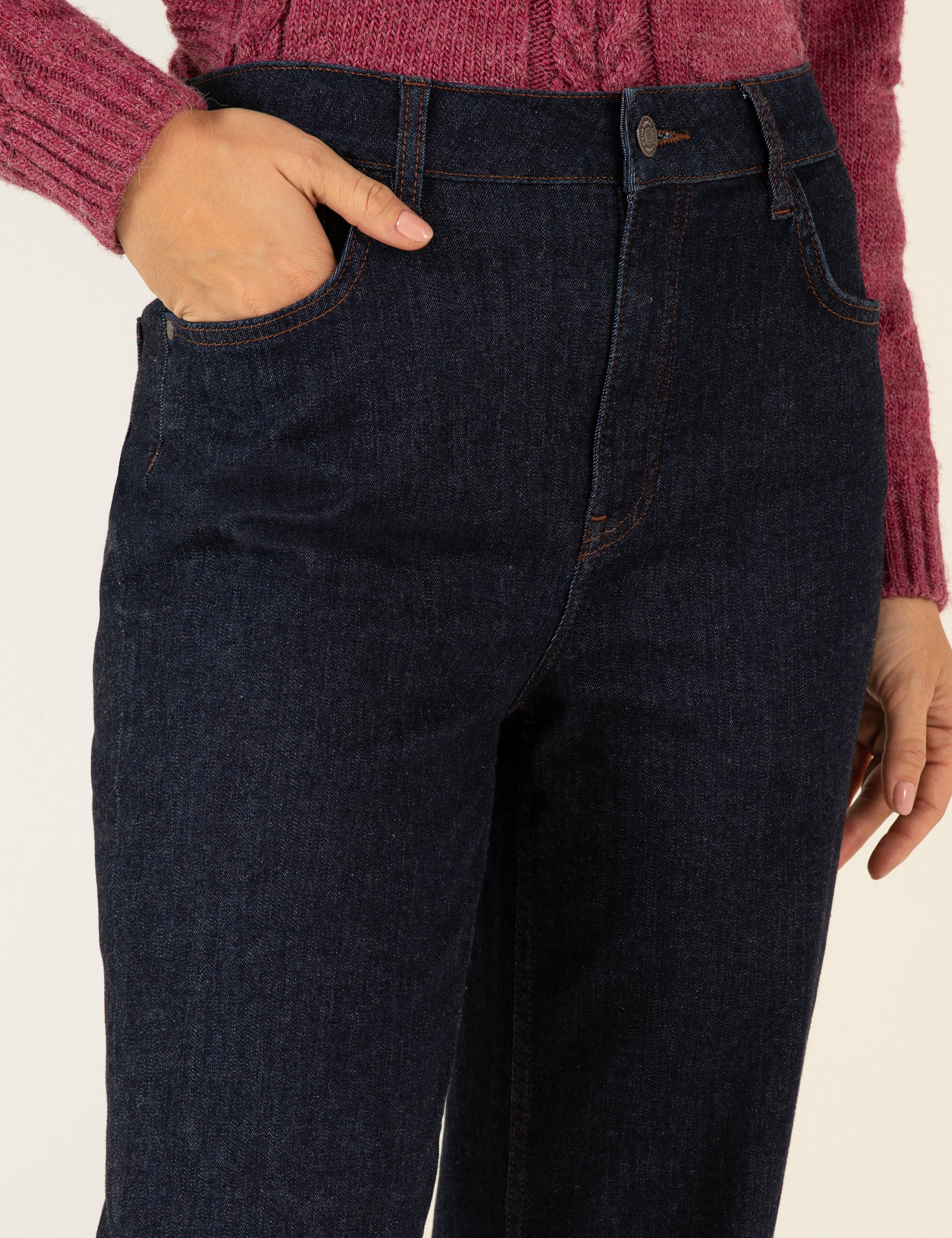 Koyu İndigo Jean Pantolon - Image 5