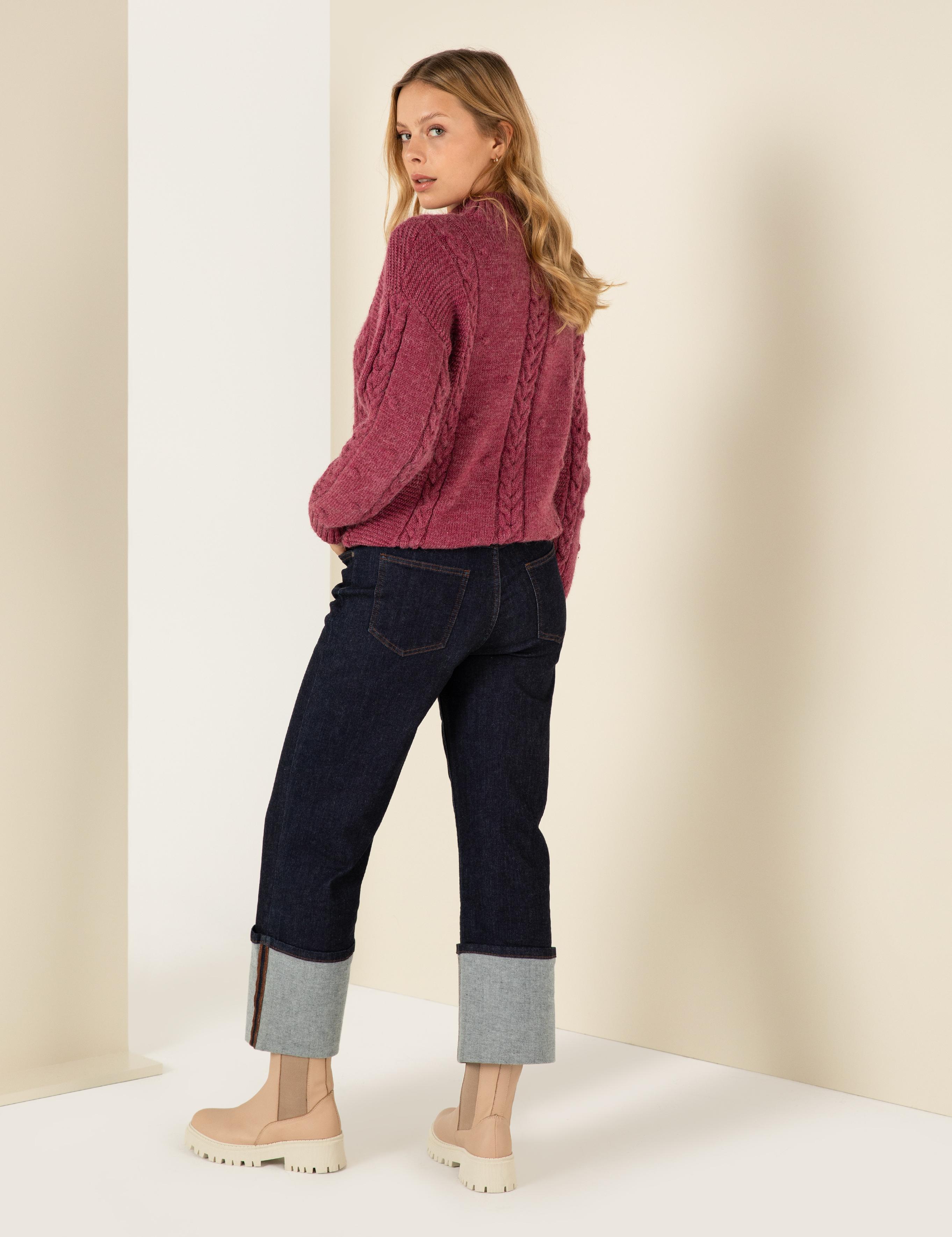 Koyu İndigo Jean Pantolon