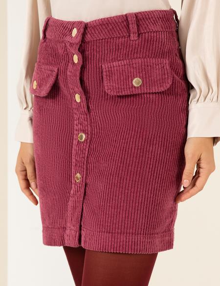 Gül Kurusu A Kesim Dokuma Etek - 50254386001