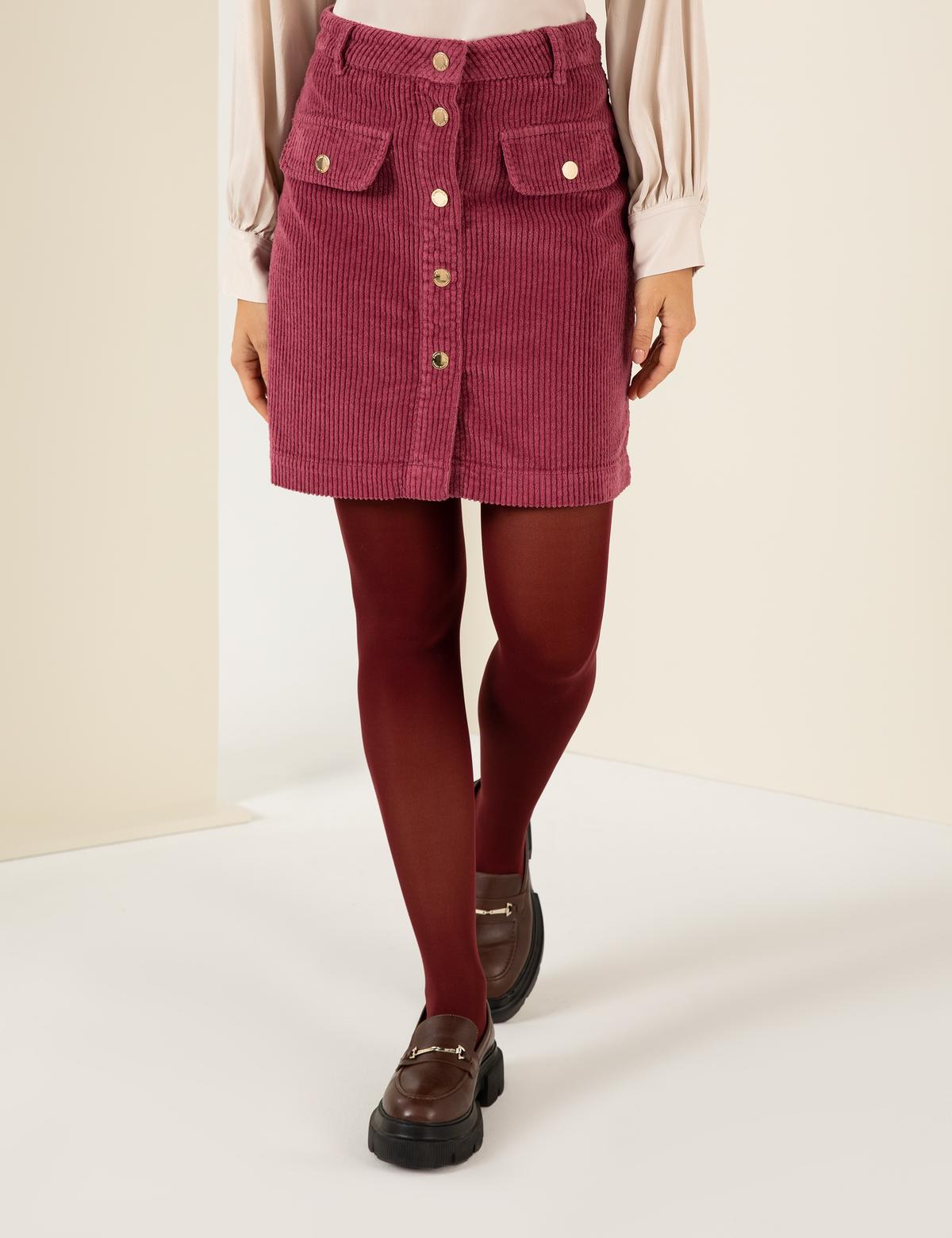 Gül Kurusu A Kesim Dokuma Etek - 50254386001