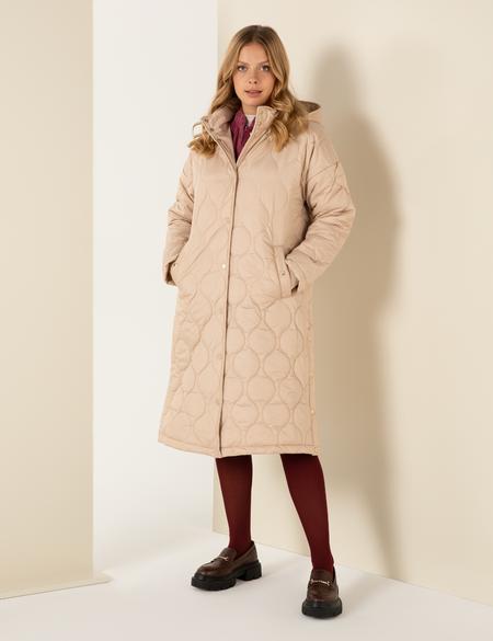 Bej Oversize Mont - 50253338002