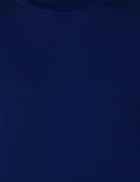 Balıkçı Yaka Saks Comfort Fit Kazak - 50244874013