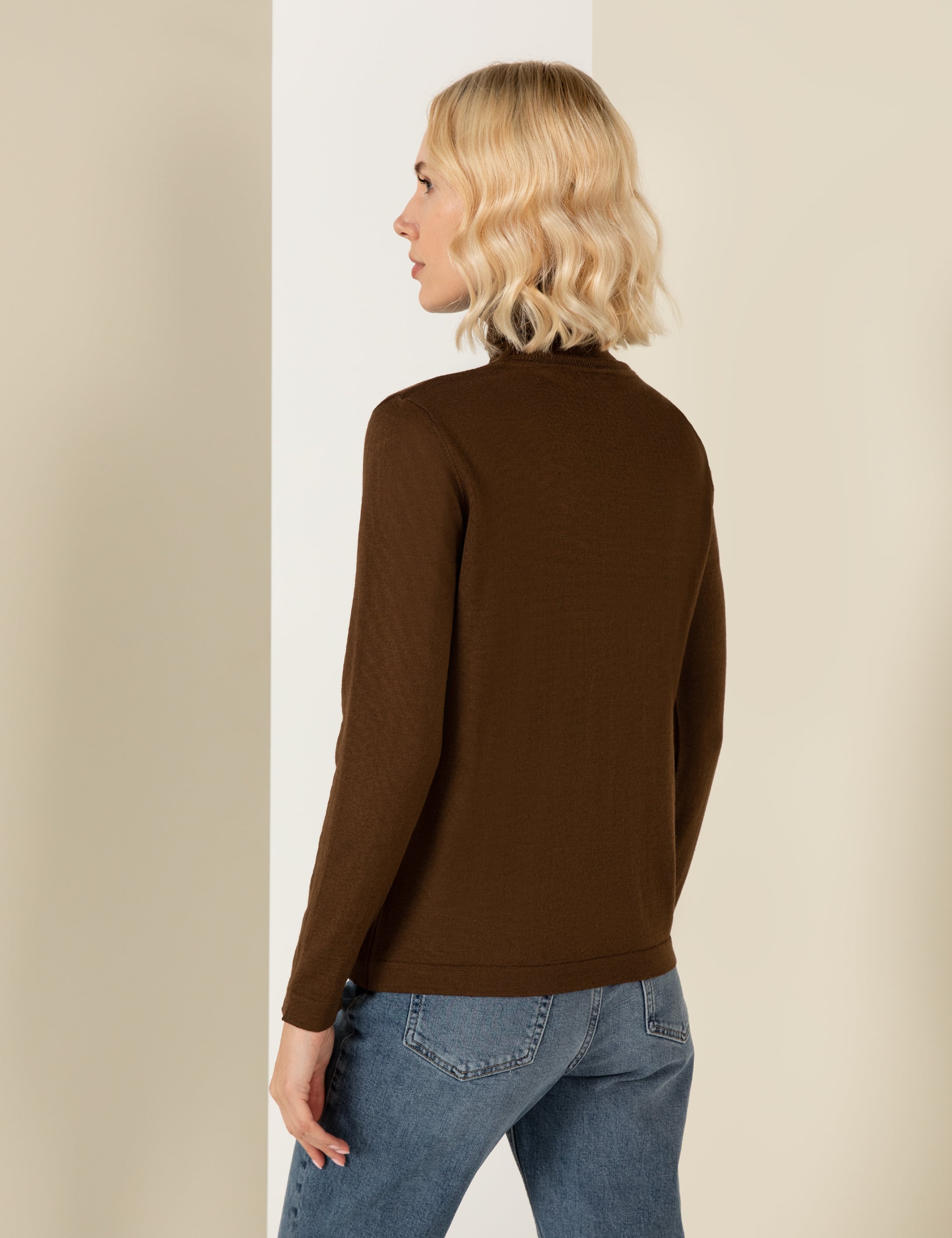 Balıkçı Yaka Coconut Comfort Fit Kazak - Image 5