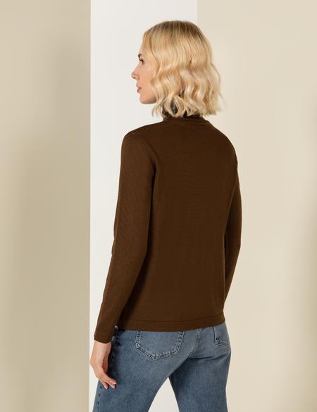 Balıkçı Yaka Coconut Comfort Fit Kazak - 50244874028