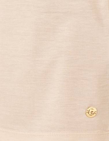 Krem Melanj Regular Fit Tişört