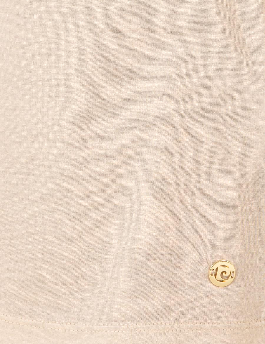 Krem Melanj Regular Fit Tişört