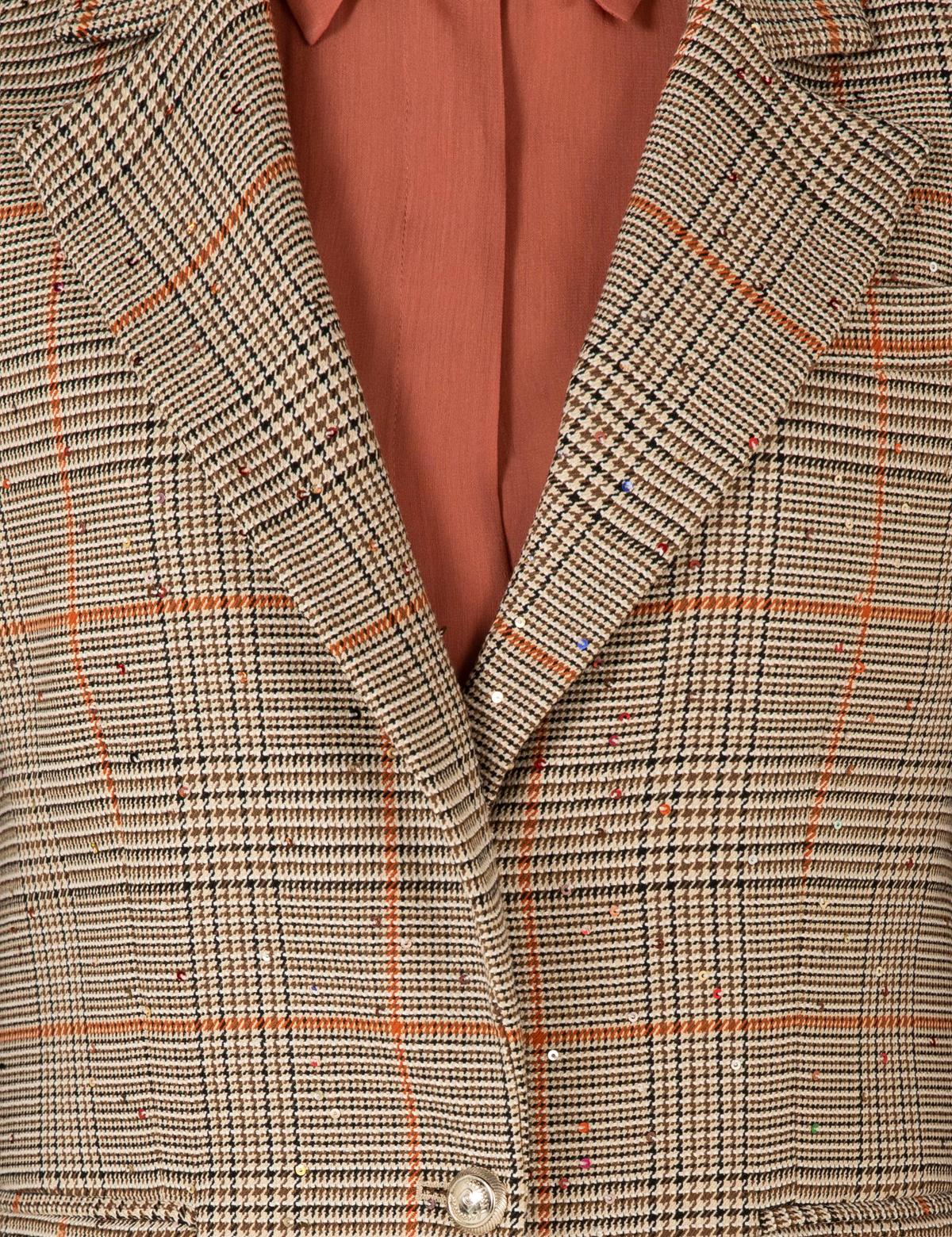 Camel Ekose Ceket - 50253434013