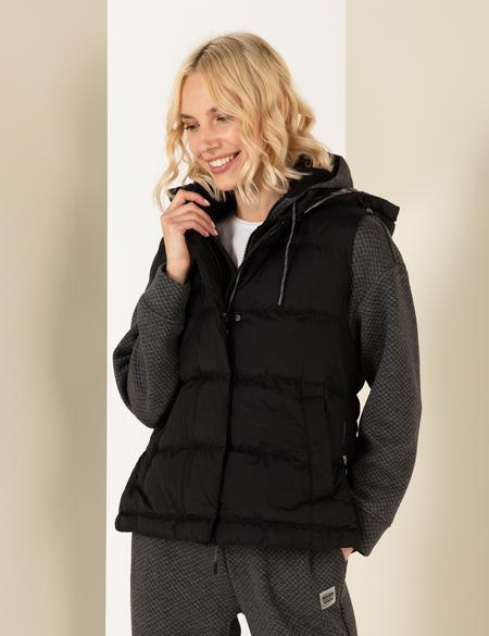 Siyah Comfort Fit Yelek - 50260224003