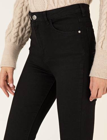 Siyah Skinny Fit Jean Pantolon