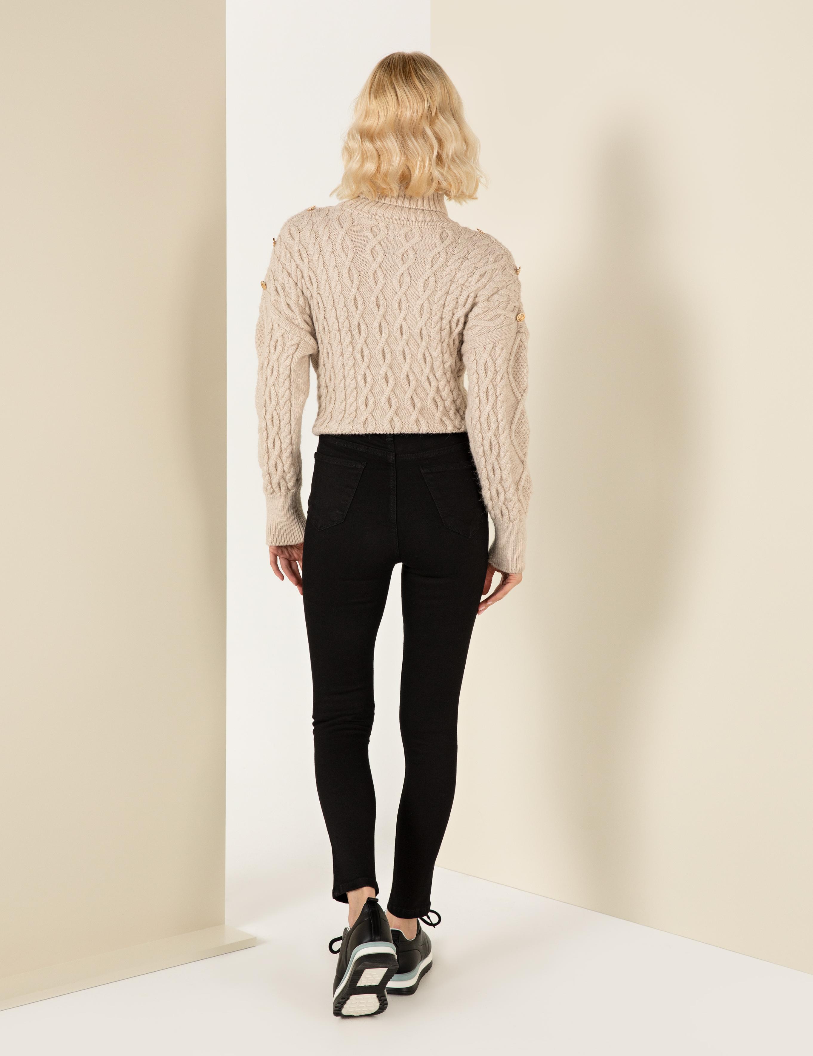 Siyah Skinny Fit Jean Pantolon