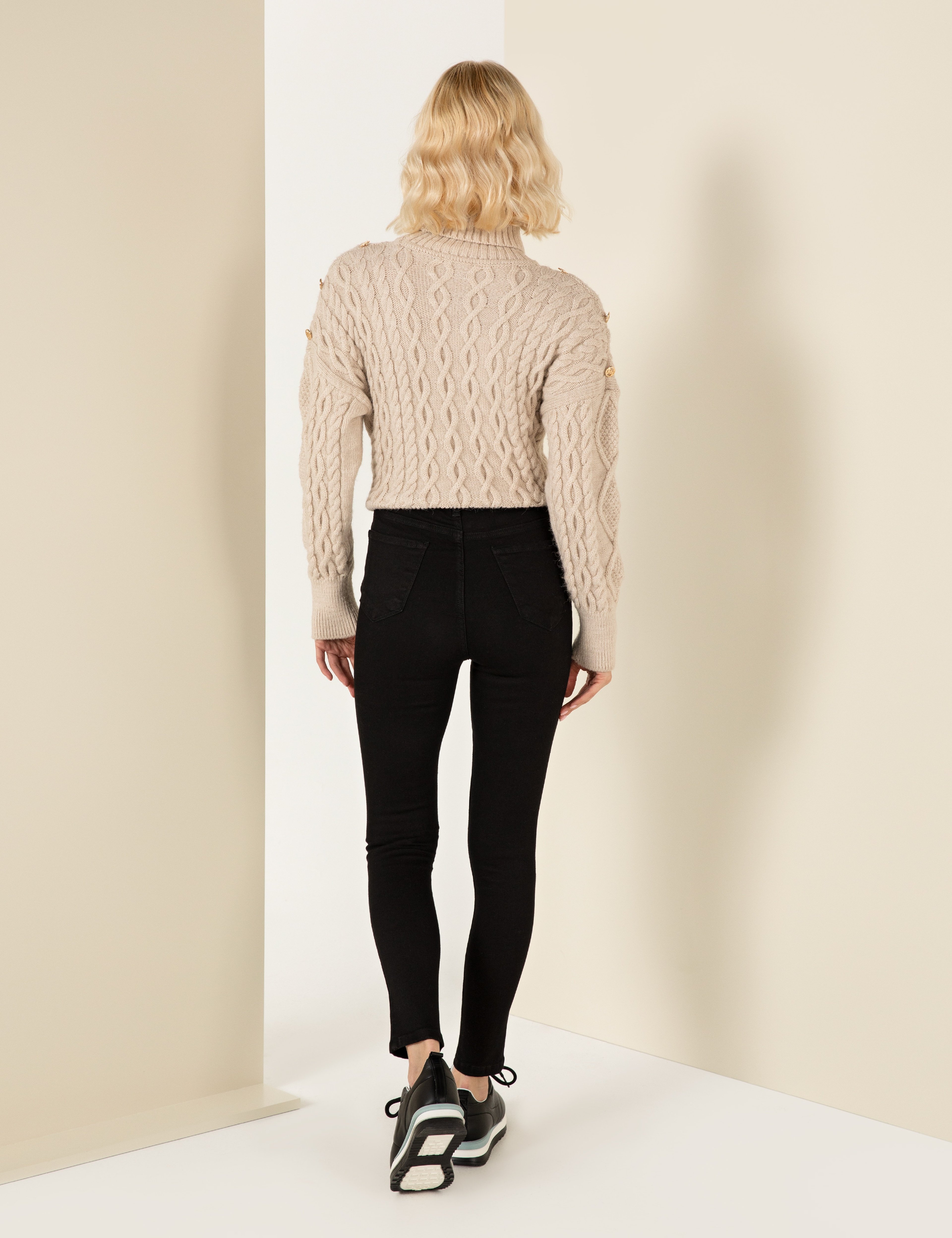 Siyah Skinny Fit Jean Pantolon