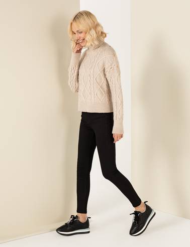 Siyah Skinny Fit Jean Pantolon