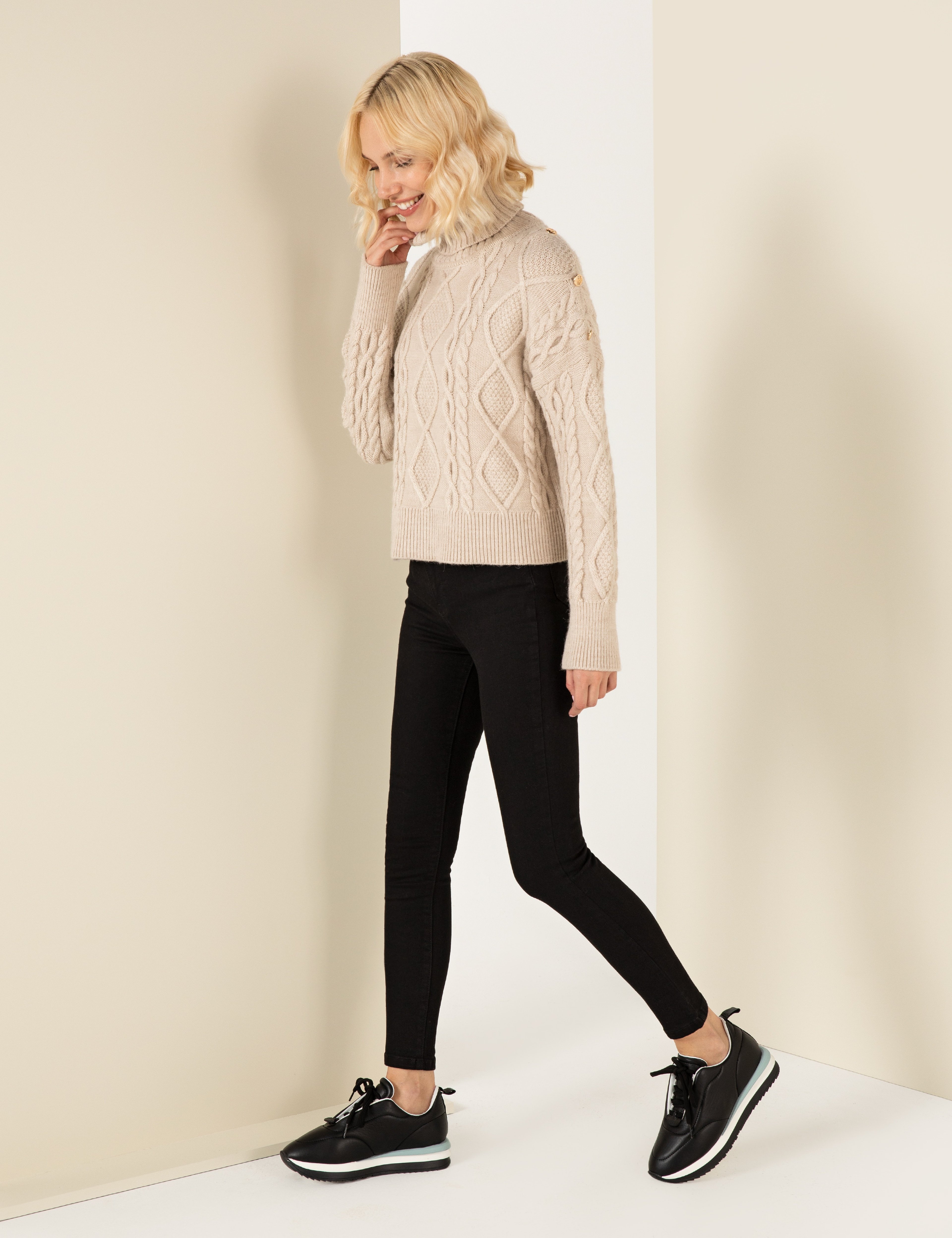 Siyah Skinny Fit Jean Pantolon - Image 3
