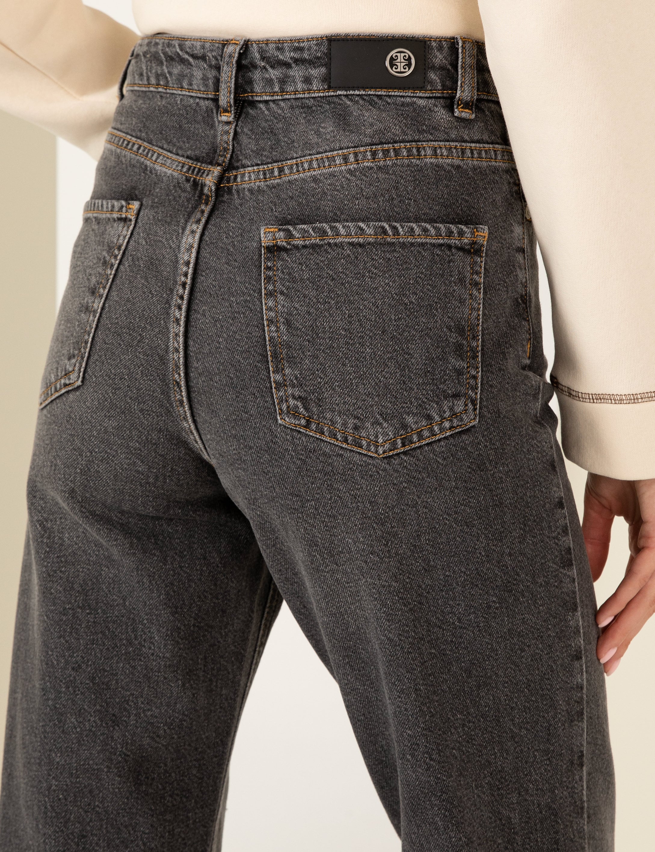 Pierre Cardin Gri Jean Pantolon görsel 7