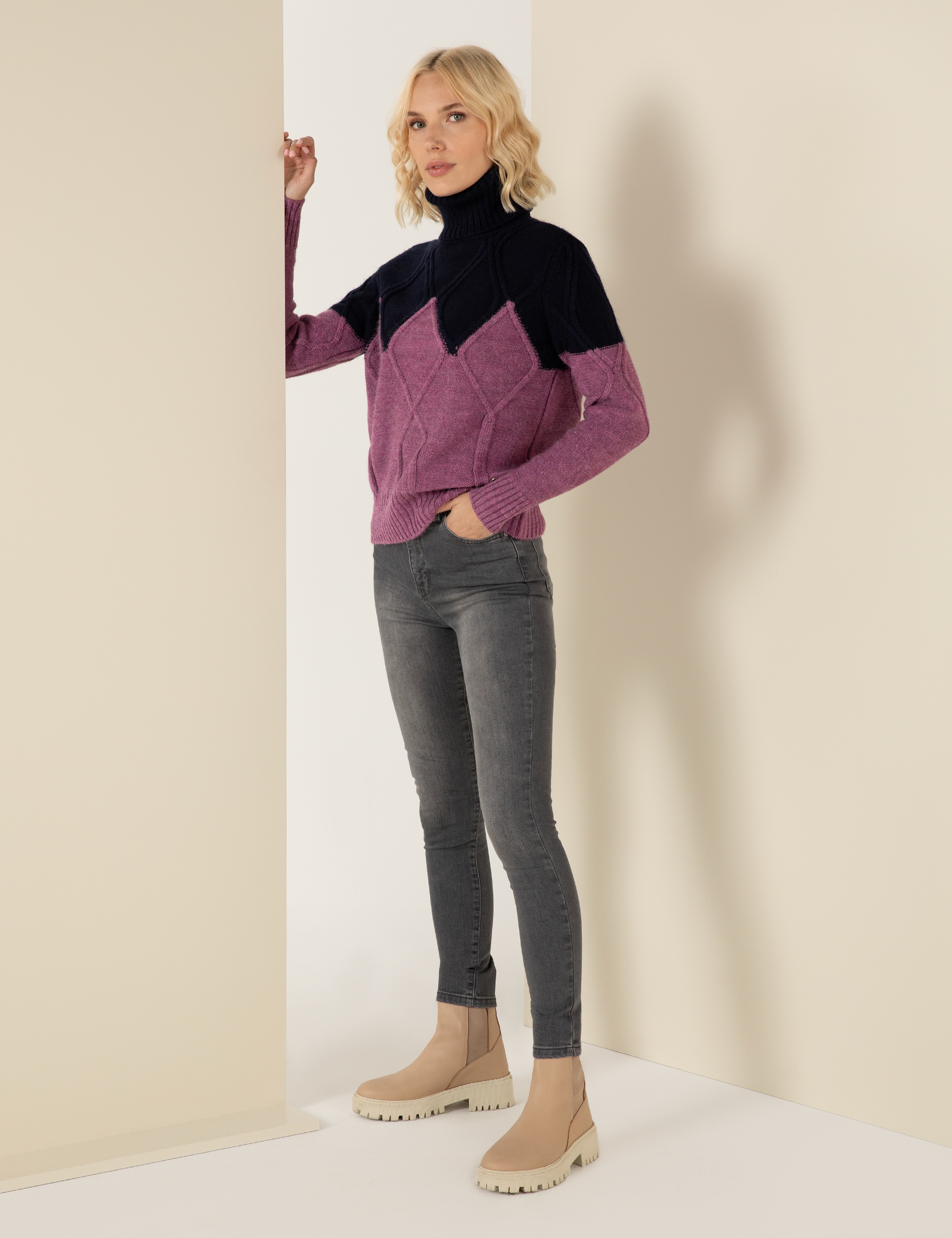 Koyu Gri Skinny Fit Jean Pantolon - Image 1
