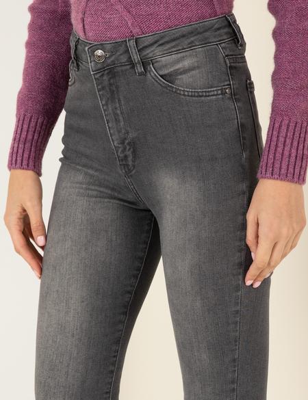 Koyu Gri Skinny Fit Jean Pantolon - 50256581003