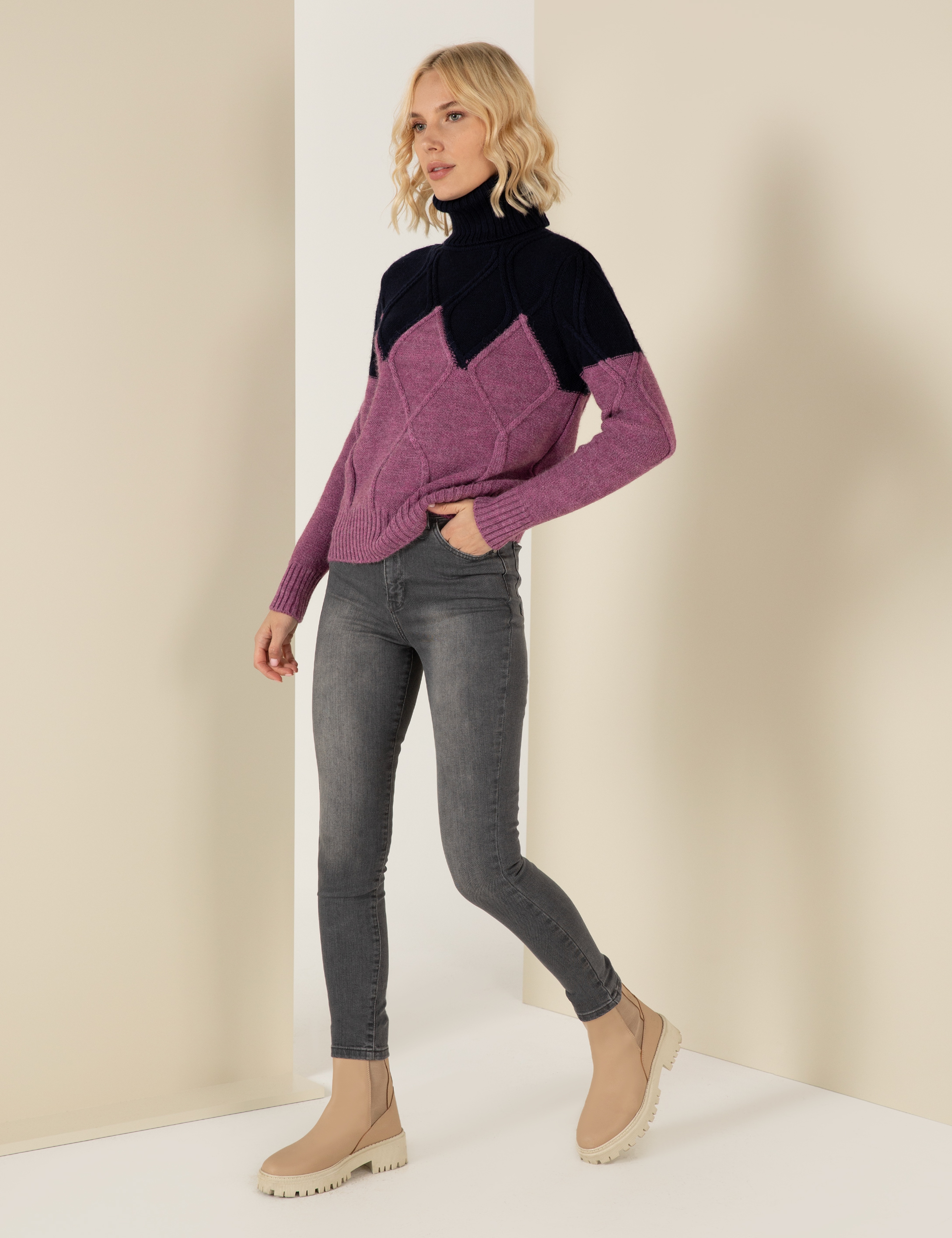 Koyu Gri Skinny Fit Jean Pantolon