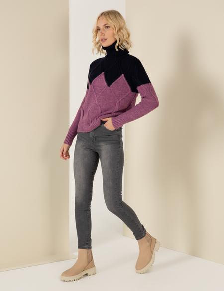 Koyu Gri Skinny Fit Jean Pantolon - 50256581003