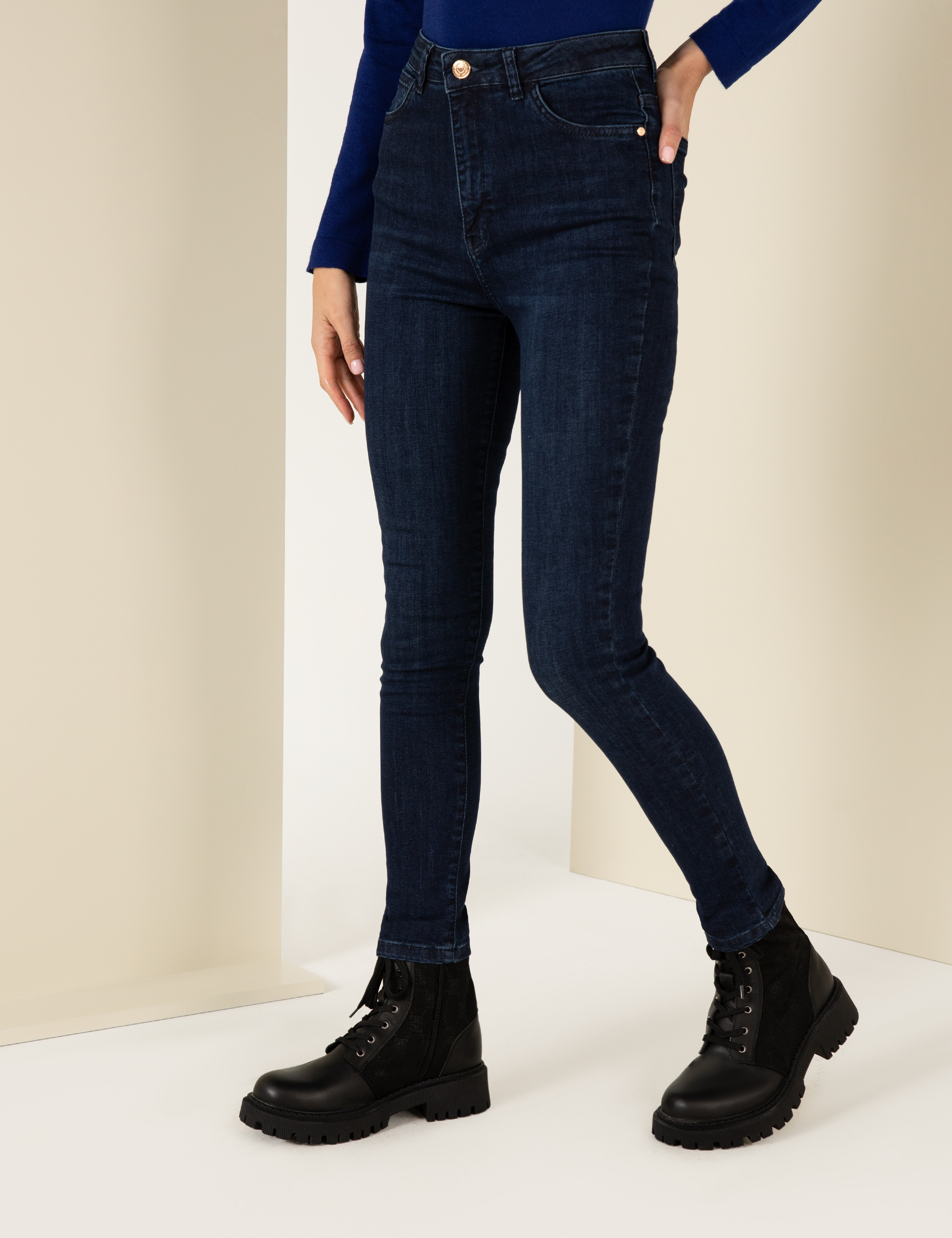 İndigo Skinny Fit Jean Pantolon - Image 2