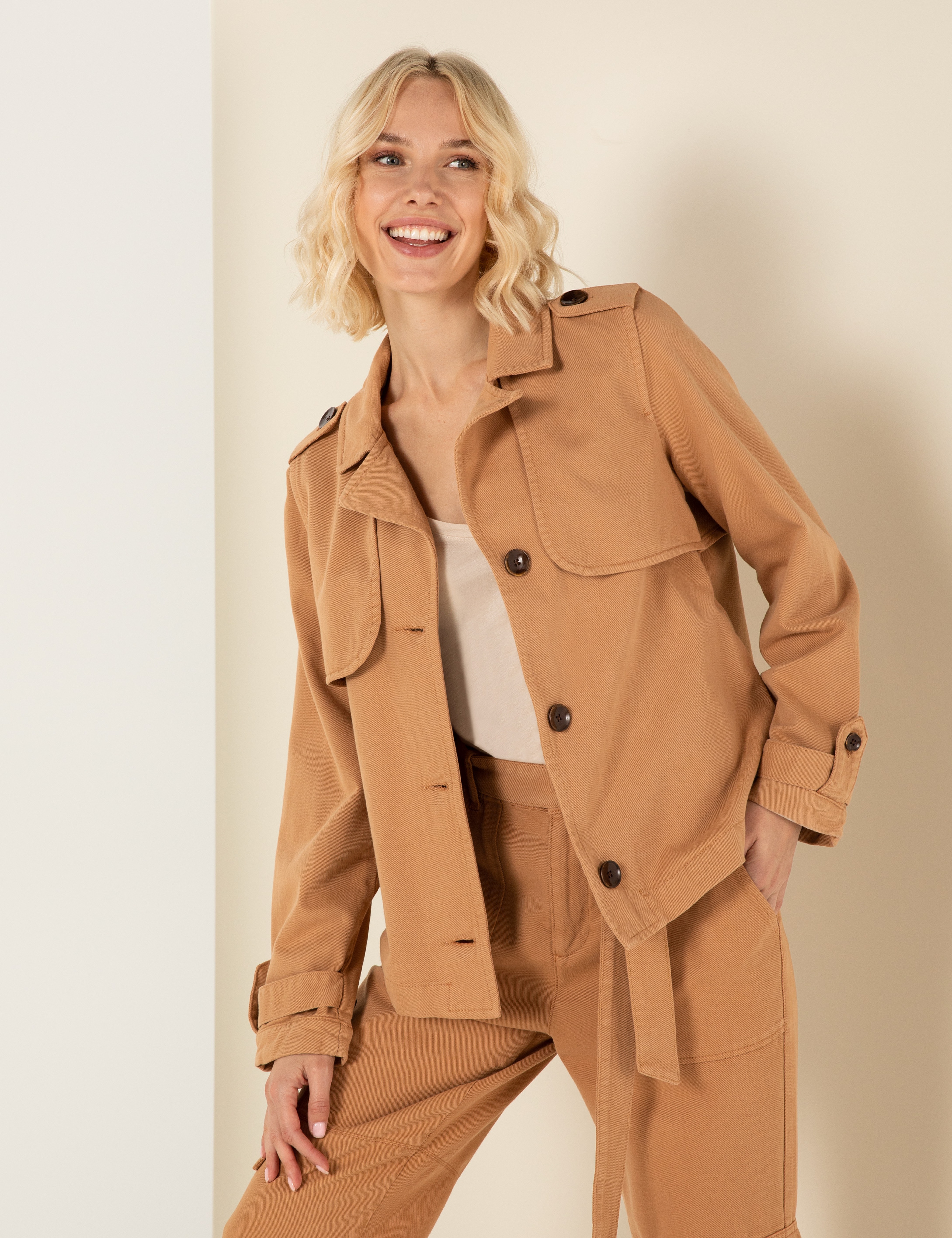 Camel Regular Fit Ceket - Image 1