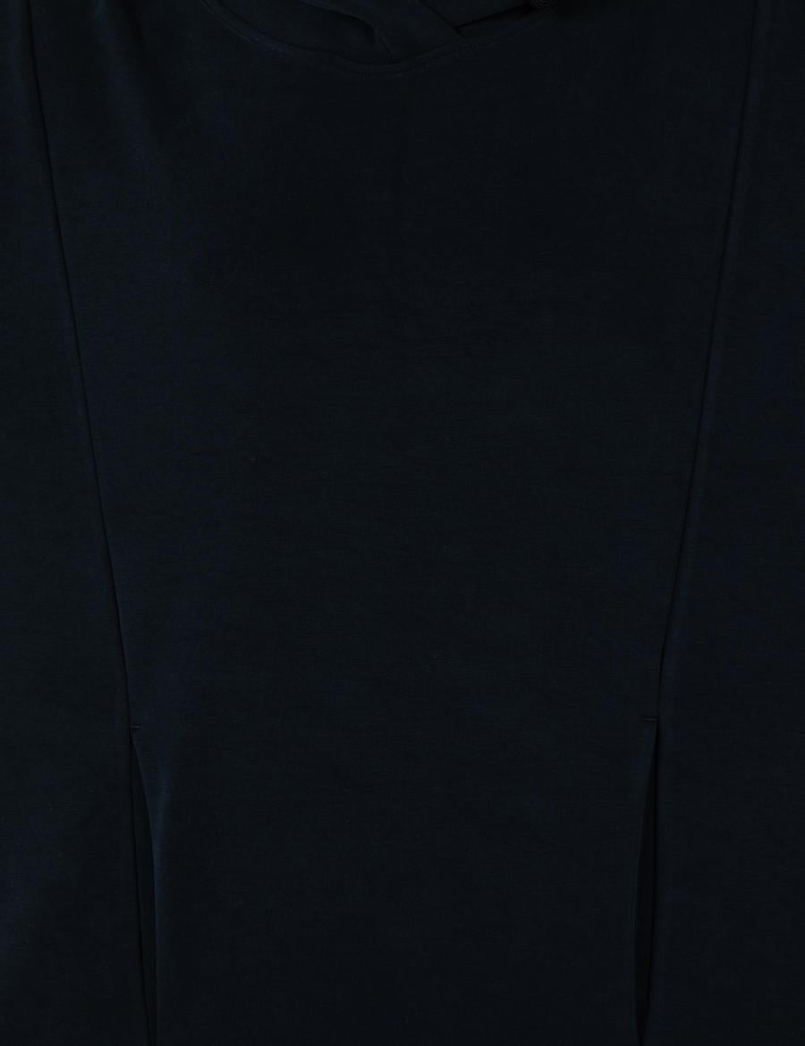 Lacivert Kapüşonlu Sweatshirt