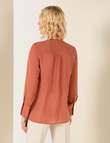 Turuncu Regular Fit Uzun Kollu Gömlek - 50253514012