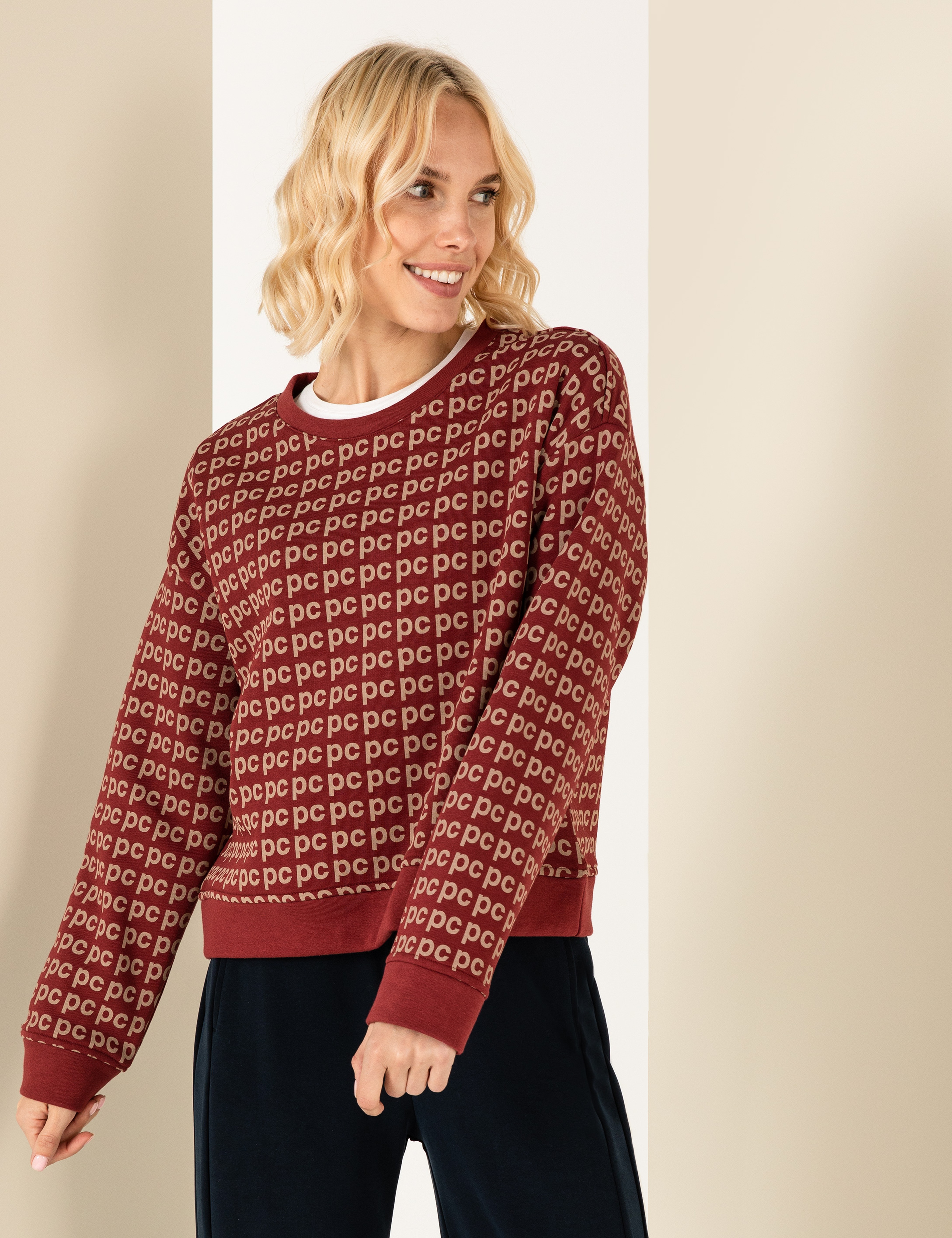 Bordo Crop Top Sweatshirt
